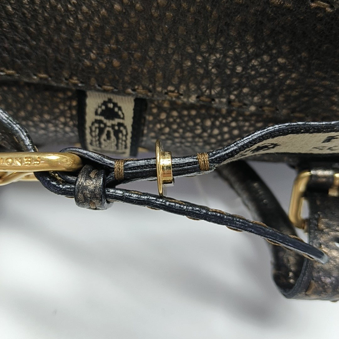 Calfskin Top Handle Bag Gold