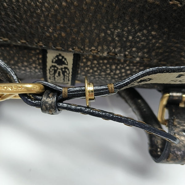 Calfskin Top Handle Bag Gold