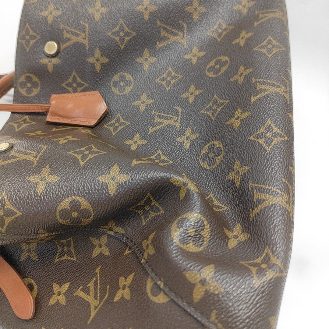 MONTAIGNE Monogram Coated Canvas Brown
