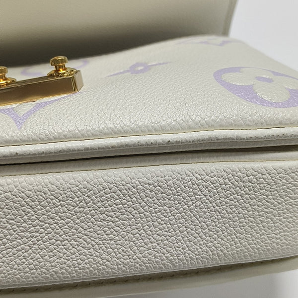 MÉTIS EAST WEST Monogram Calfskin White