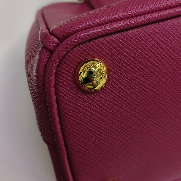 Galleria Super Mini Saffiano Calfskin Red