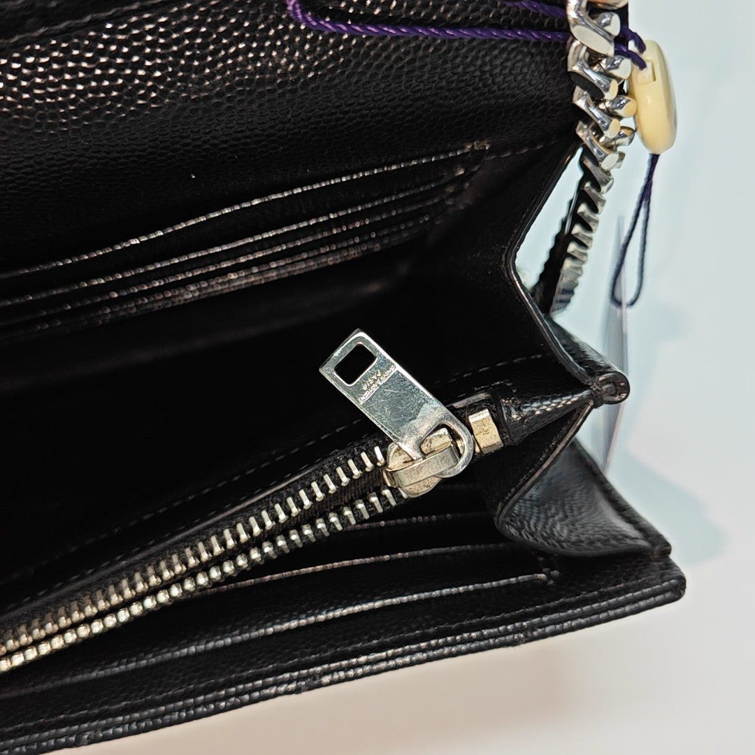 MONOGRAM Medium Chevron Calfskin Black