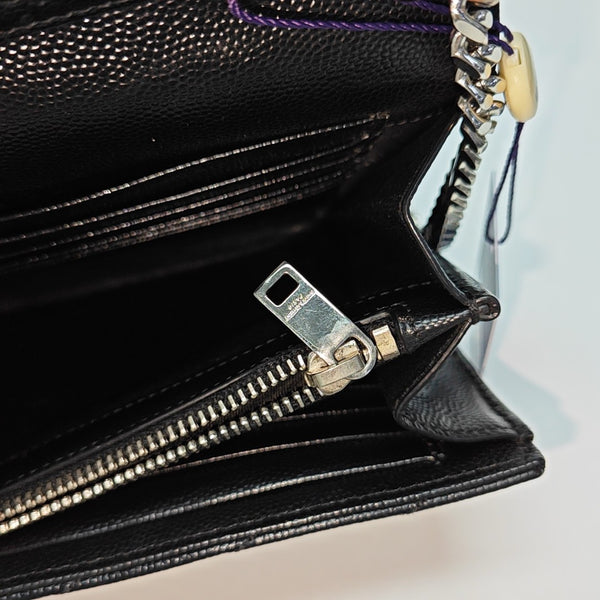 MONOGRAM Medium Chevron Calfskin Black