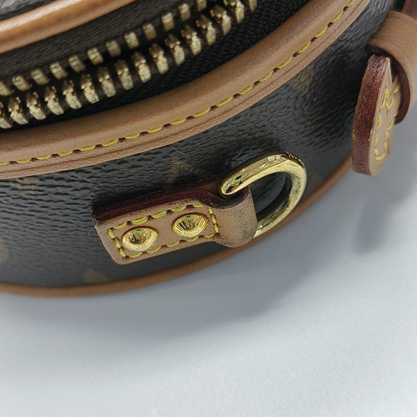BOITE CHAPEAU Mini Monogram Coated Canvas Brown
