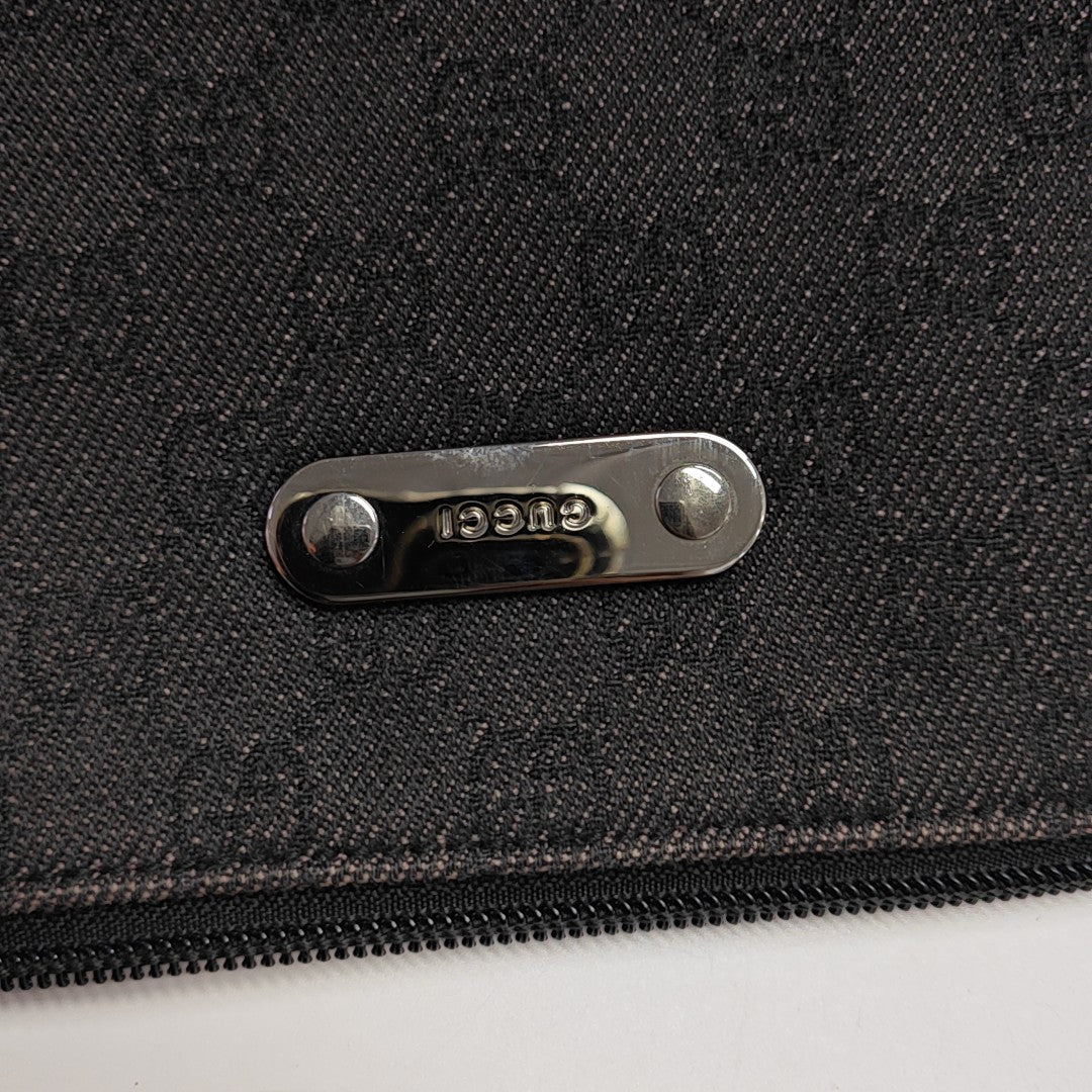 Monogram Canvas Shoulder Bag Brown