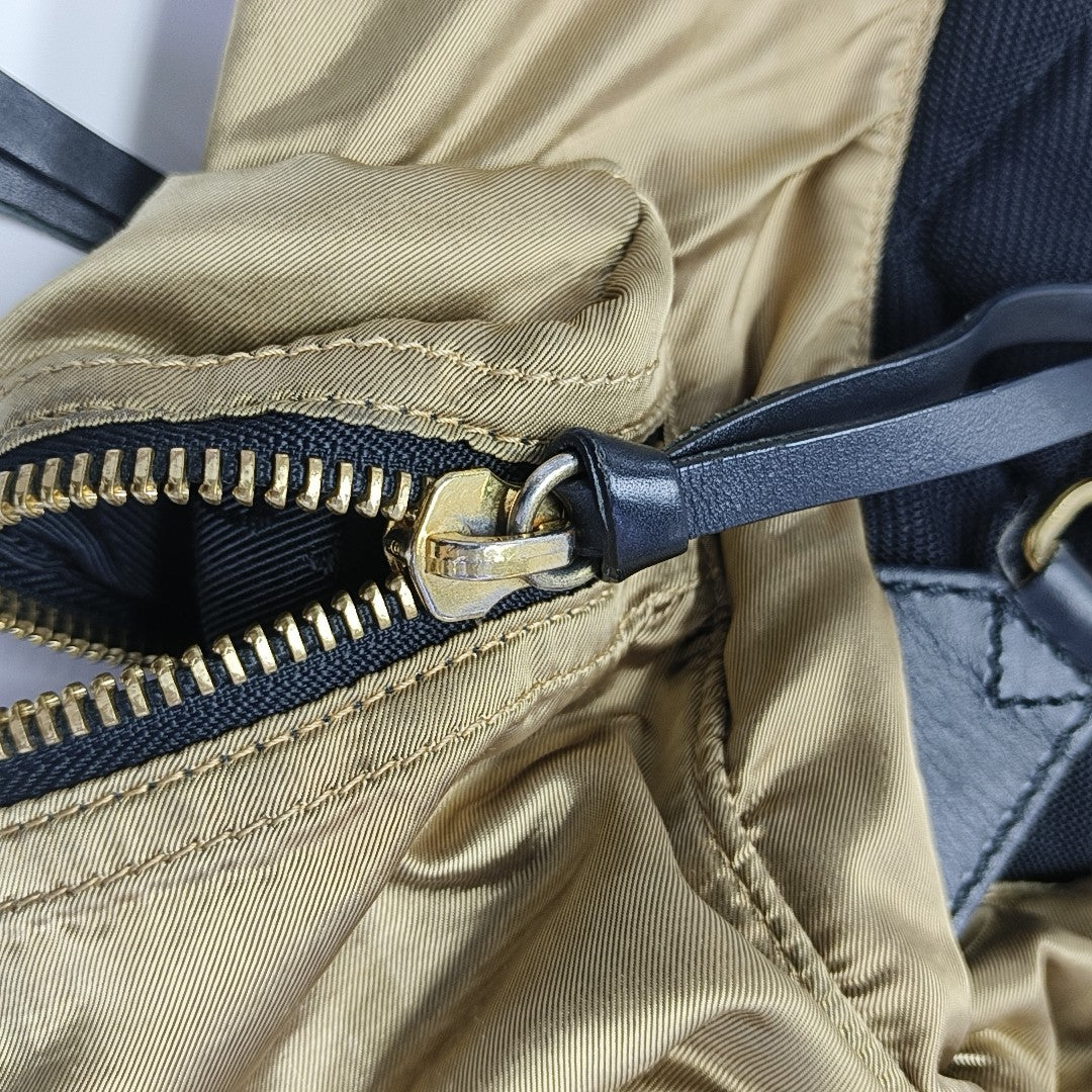 The Rucksack Medium Nylon Gold