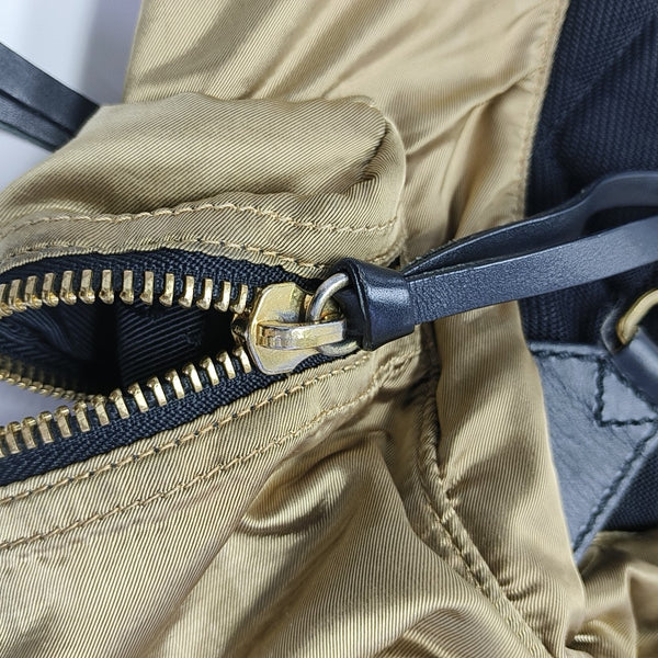 The Rucksack Medium Nylon Gold