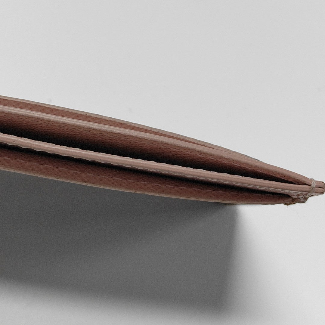 Damier Ebene Coated Canvas Card Holder Brown