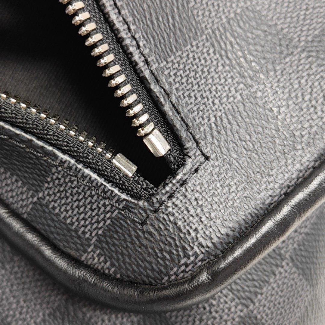JOSH Damier Graphite Calfskin Gray