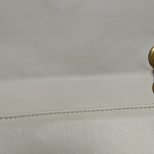 GG Marmont Medium Quilted Calfskin White