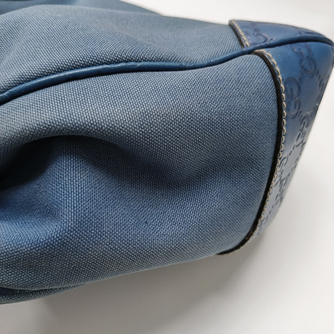 Monogram Canvas Top Handle Bag Blue