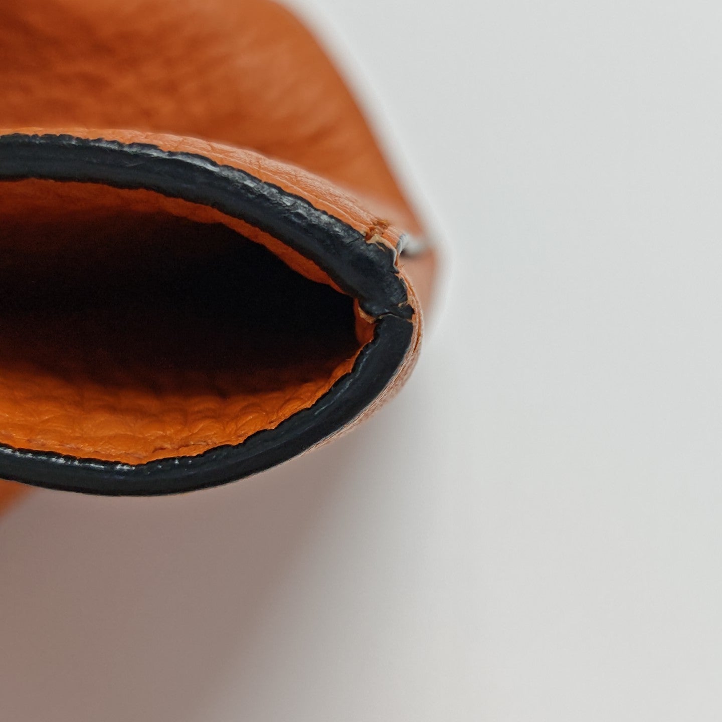 Calfskin Top Handle Bag Orange