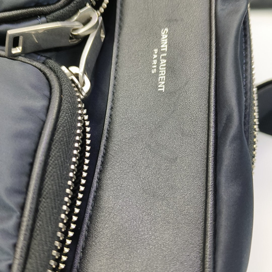 Nylon Shoulder Bag Blue