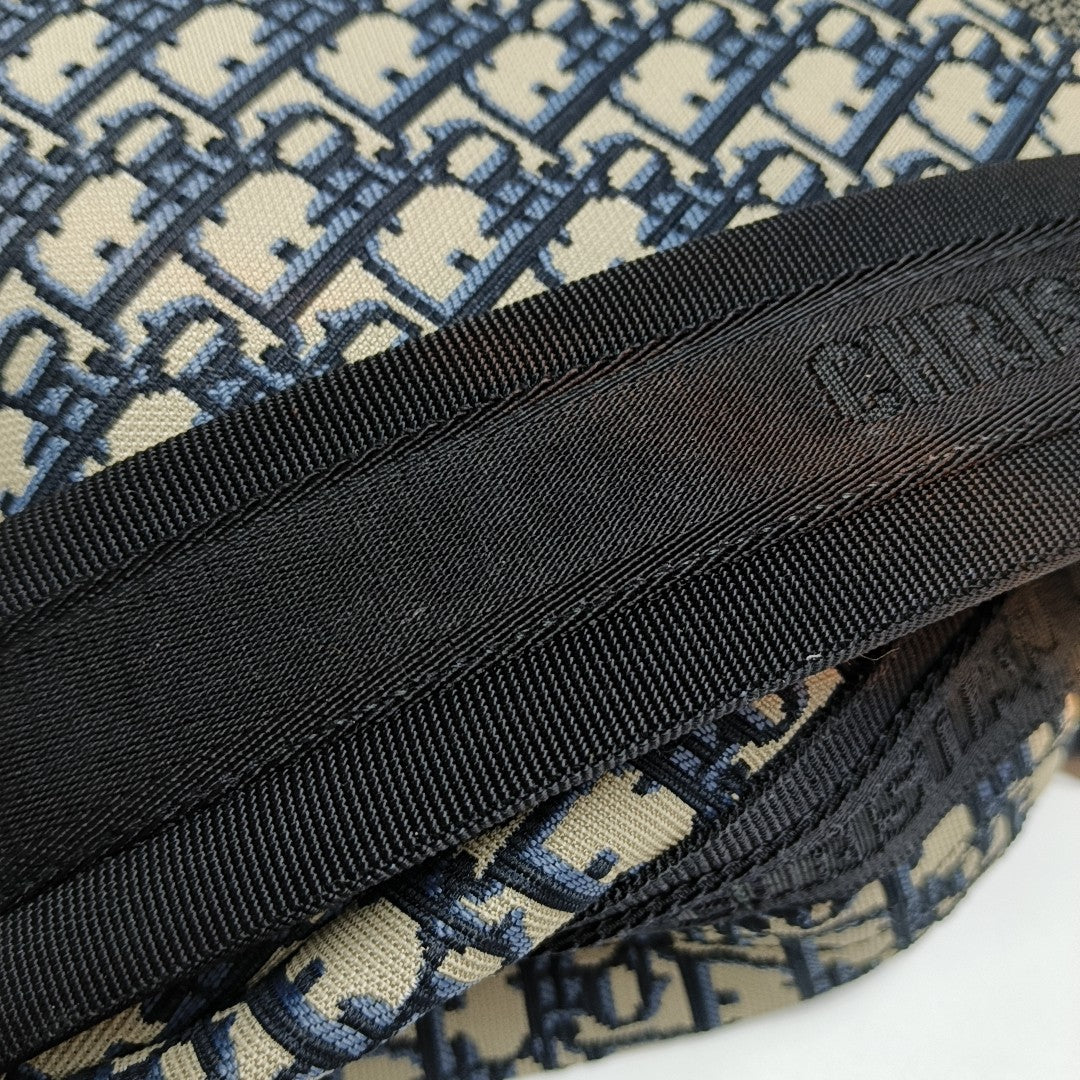 Diortravel Oblique Canvas Blue