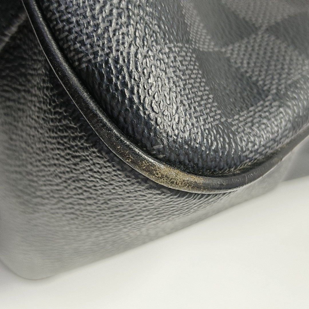 TADAO MM Damier Graphite Coated Canvas Gray