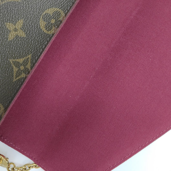 FÉLICIE Monogram Coated Canvas Brown
