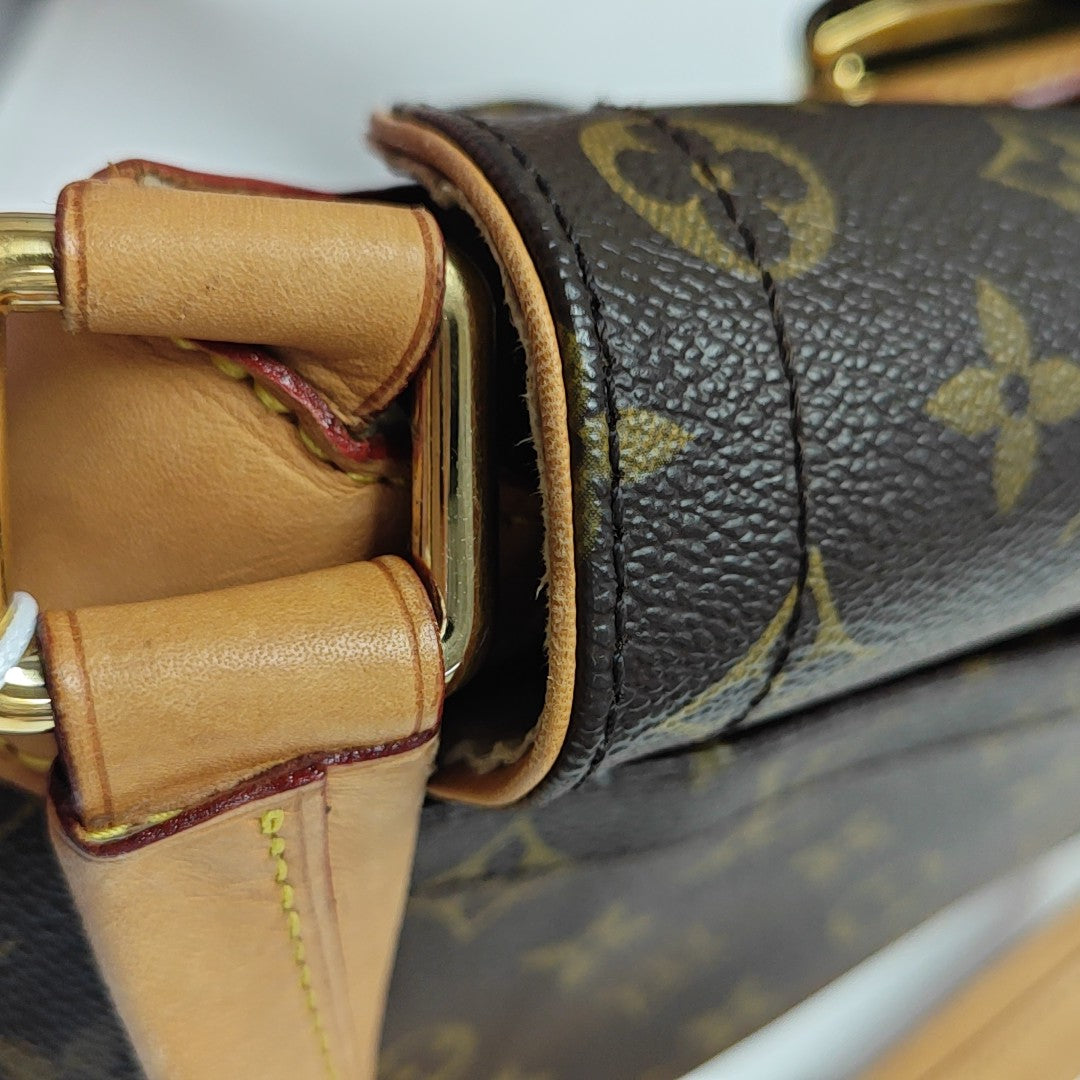 BEVERLY MM Monogram Coated Canvas Brown