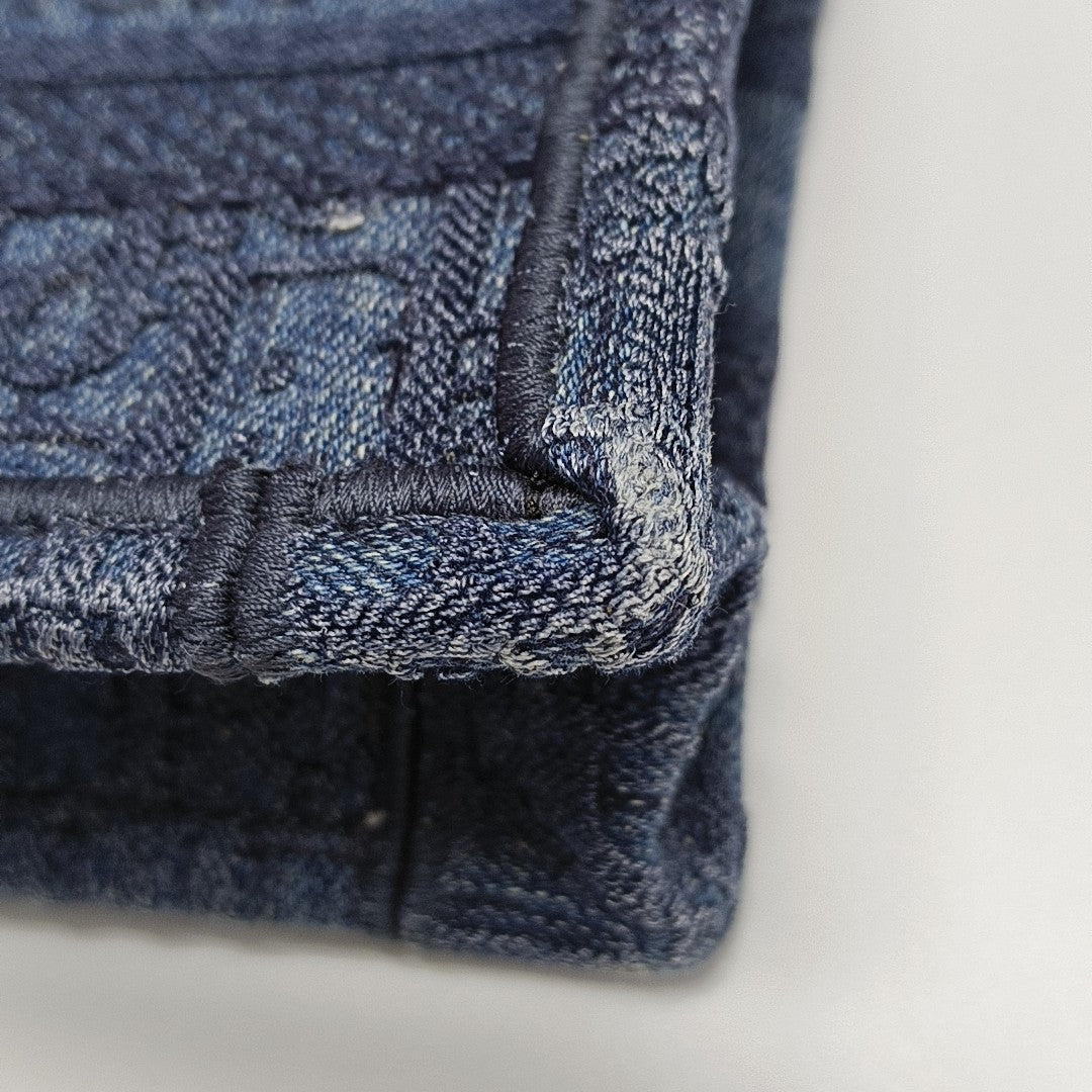 Book Tote Mini Canvas Blue