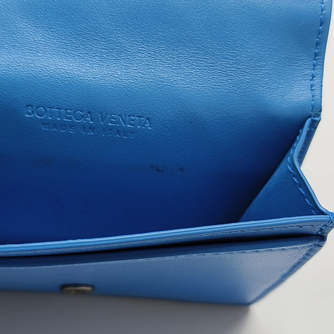 Calfskin Card Holder Blue