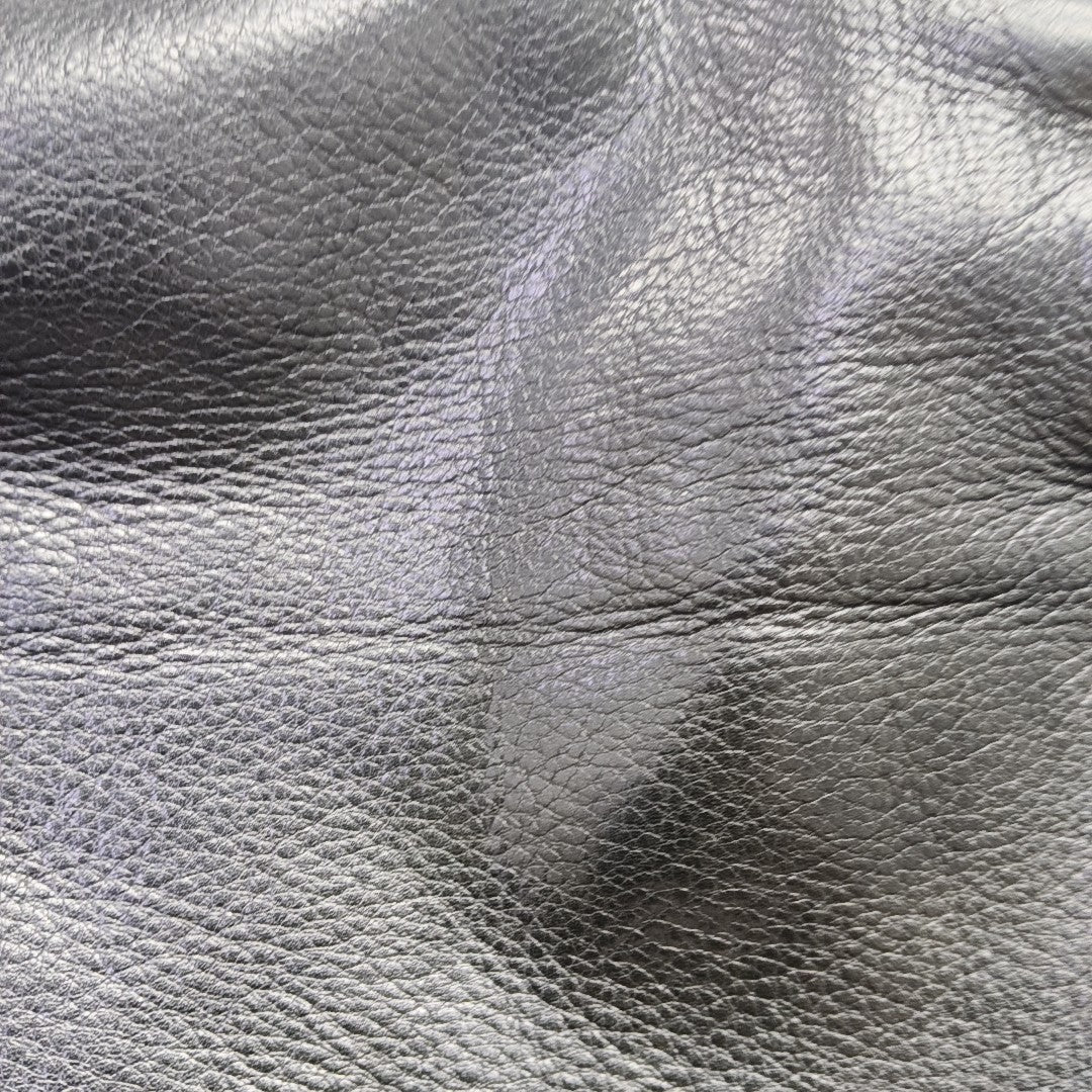 Leather Top Handle Bag Black