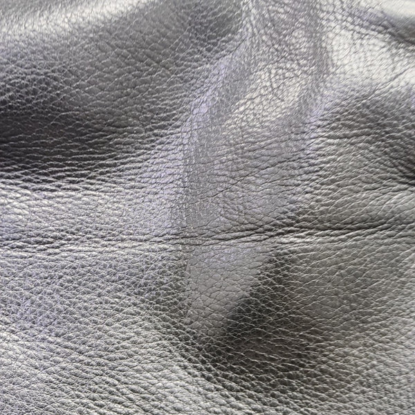 Leather Top Handle Bag Black