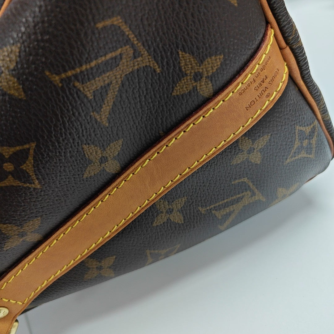 SPEEDY 25 Monogram Coated Canvas Brown