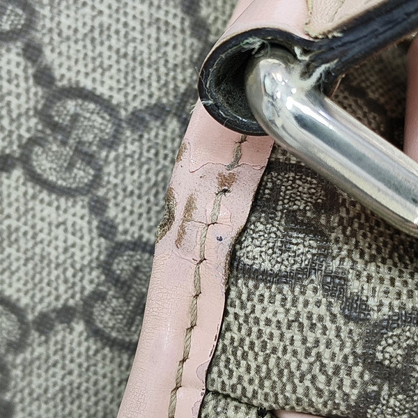 Monogram Coated Canvas Shoulder Bag Beige