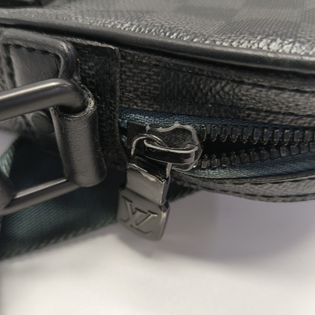 ALPHA Damier Graphite Coated Canvas Gray