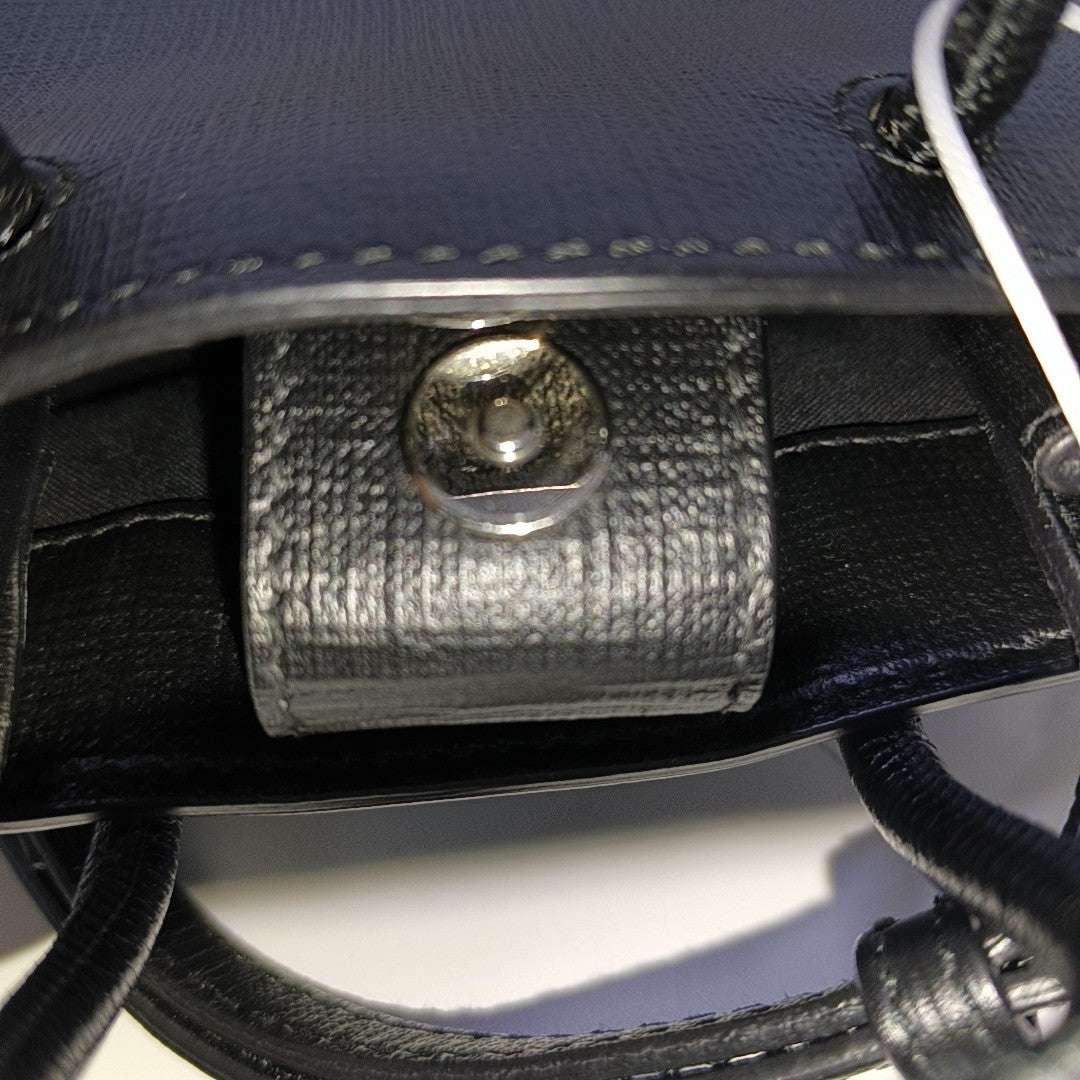 Shopping Bag Calfskin Black
