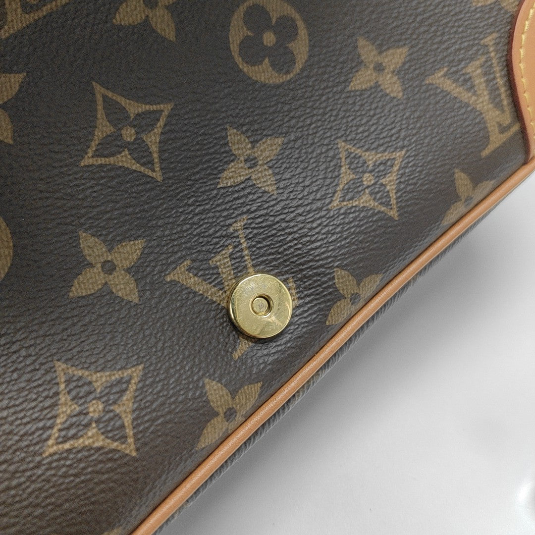 DIANE Monogram Coated Canvas Brown