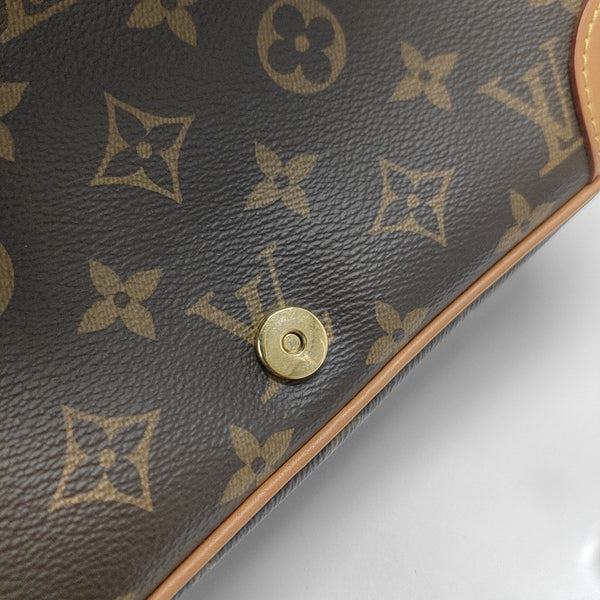 DIANE Monogram Coated Canvas Brown