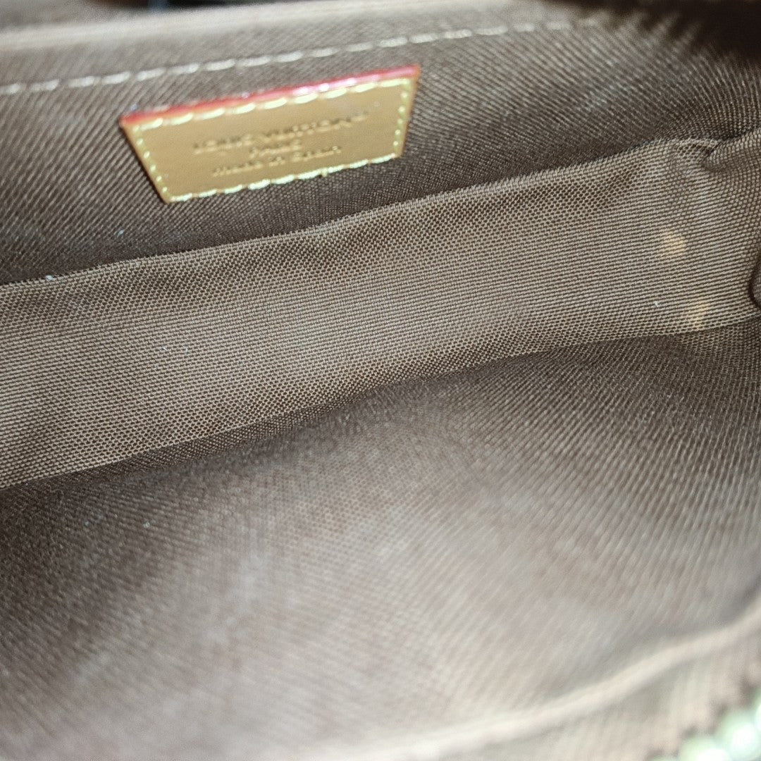 MARLY DRAGONNE Mini Monogram Coated Canvas Brown