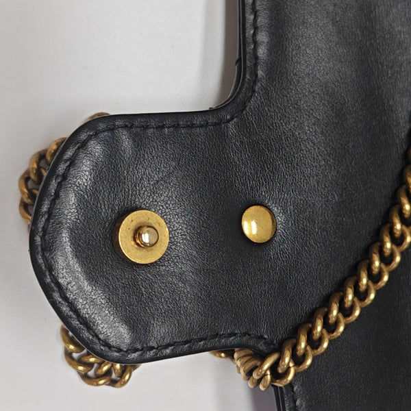 GG Marmont Mini Quilted Calfskin Black