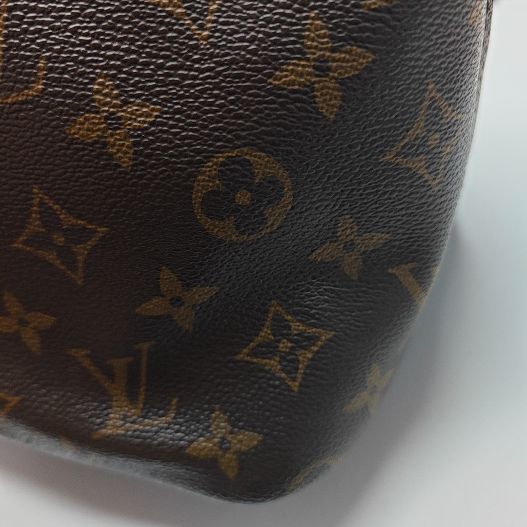 NEVERFULL GM Monogram Coated Canvas Brown