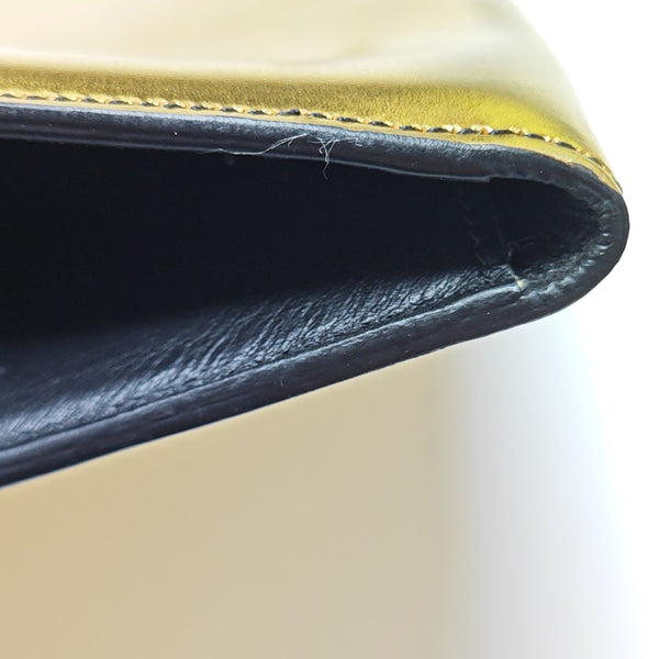 Calfskin Clutch Gold