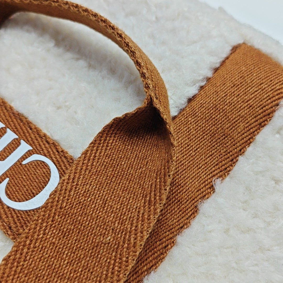 Fabric Shoulder Bag White