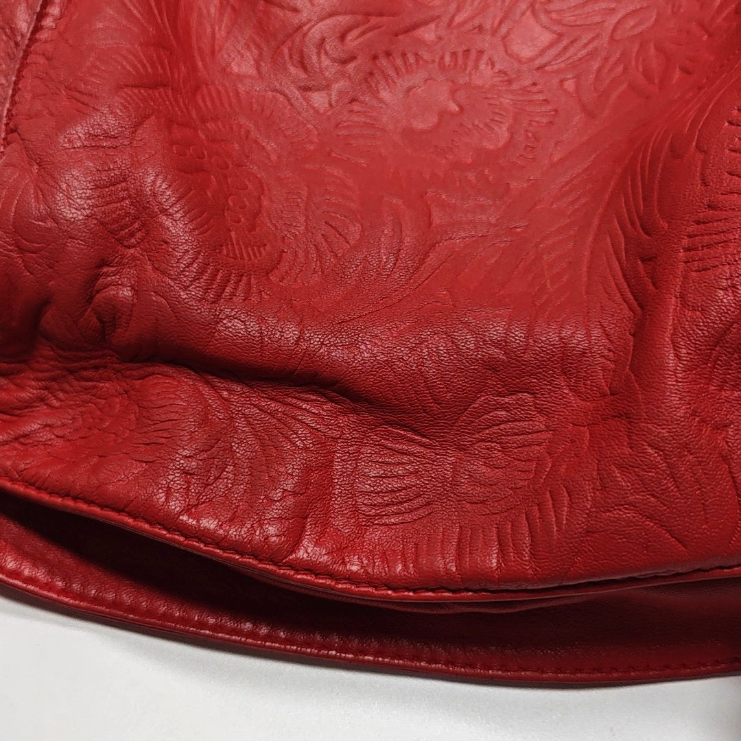 Authenticated pre-owned  Flamenco Calfskin Red - Shoulder Bag at Looply