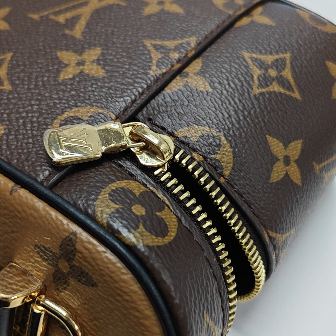 Vanity Chain Pouch Monogram Coated Canvas Brown