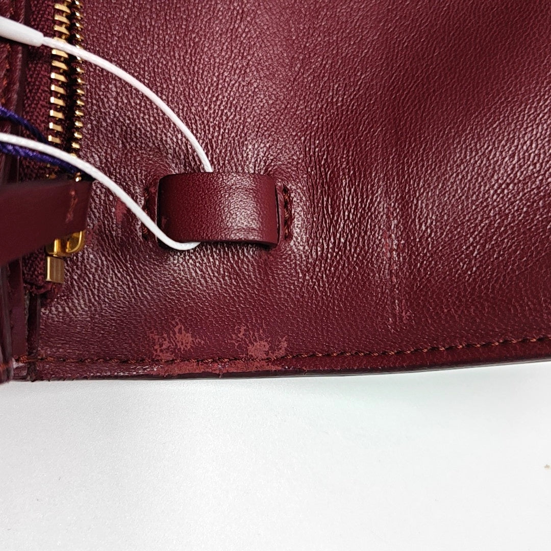 CLASSIC BOX Piel de ternera mediana Roja