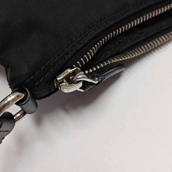 Nylon Top Handle Bag Black