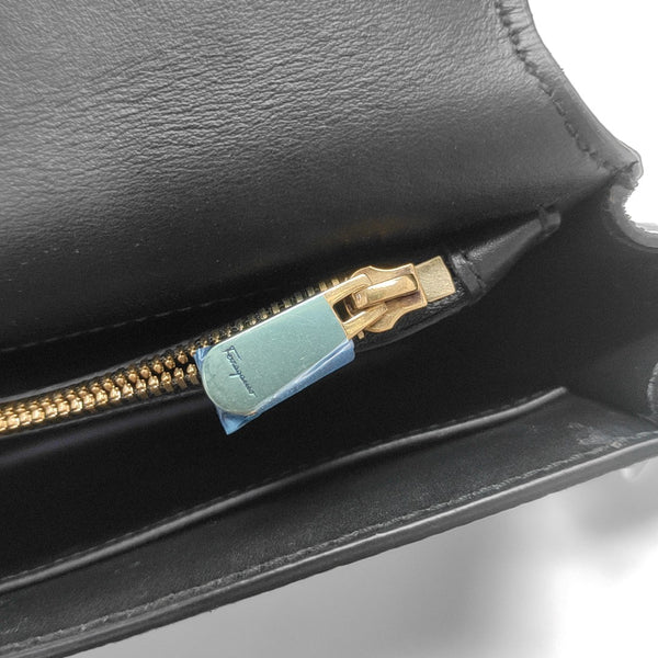 Gancini Calfskin Black