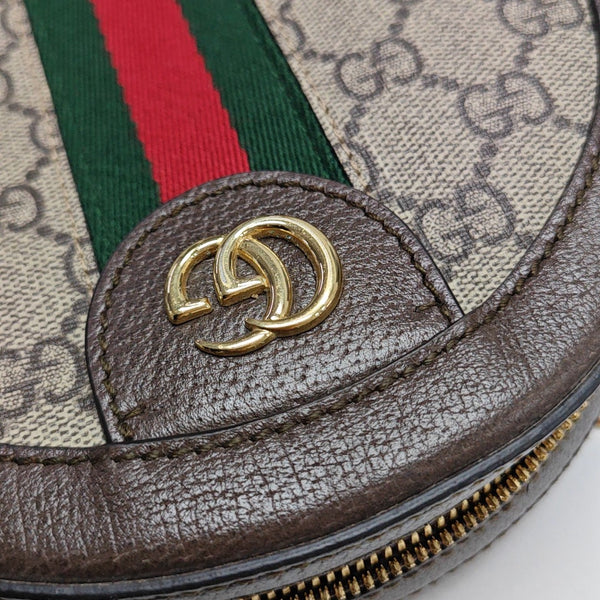 Authenticated pre-owned  Ophidia Mini Monogram Coated Canvas Beige - Shoulder Bag at Looply
