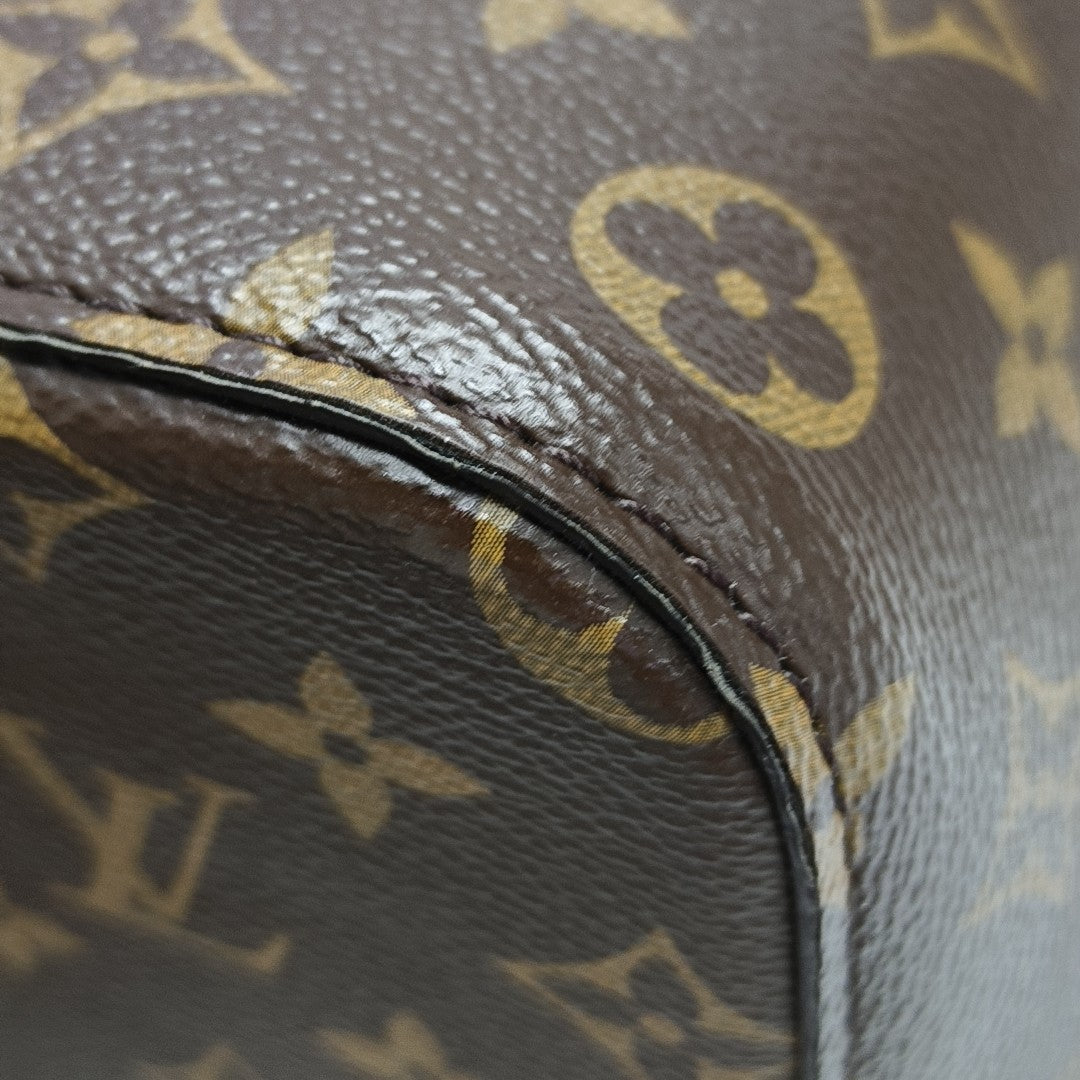 NÉONOÉ MM Monogram Coated Canvas Brown