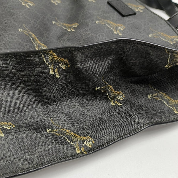 GG Supreme Monogram Coated Canvas Black