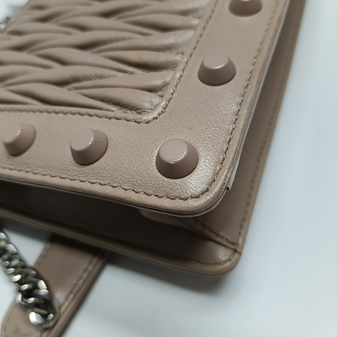 Quilted Lambskin Crossbody Bag Pink