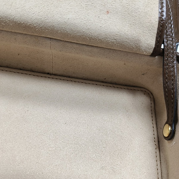 Monogram Coated Canvas Shoulder Bag Black