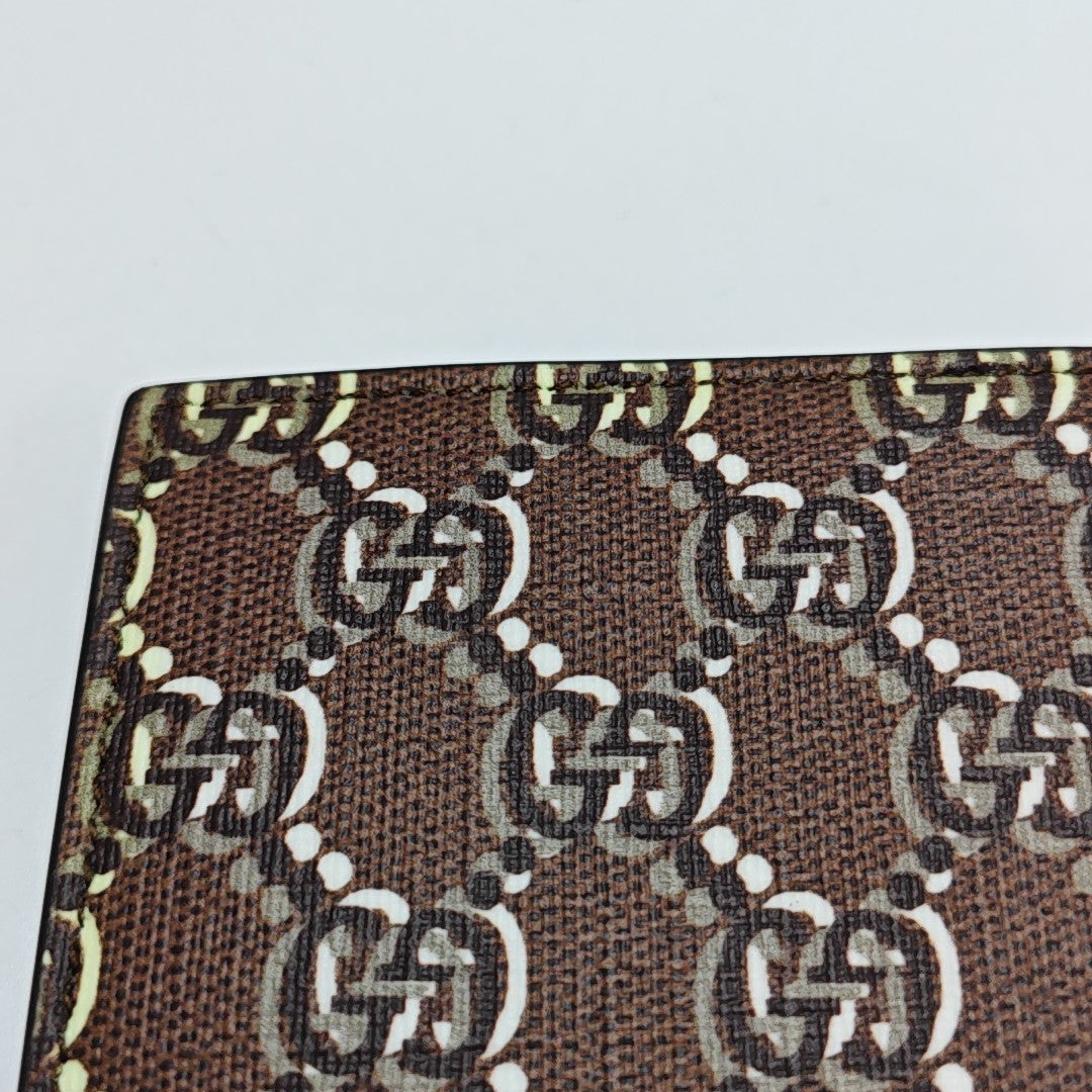 Monogram Coated Canvas Wallet Brown