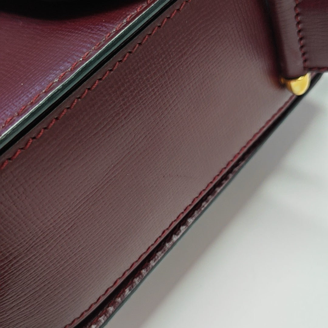 Calfskin Shoulder Bag Red