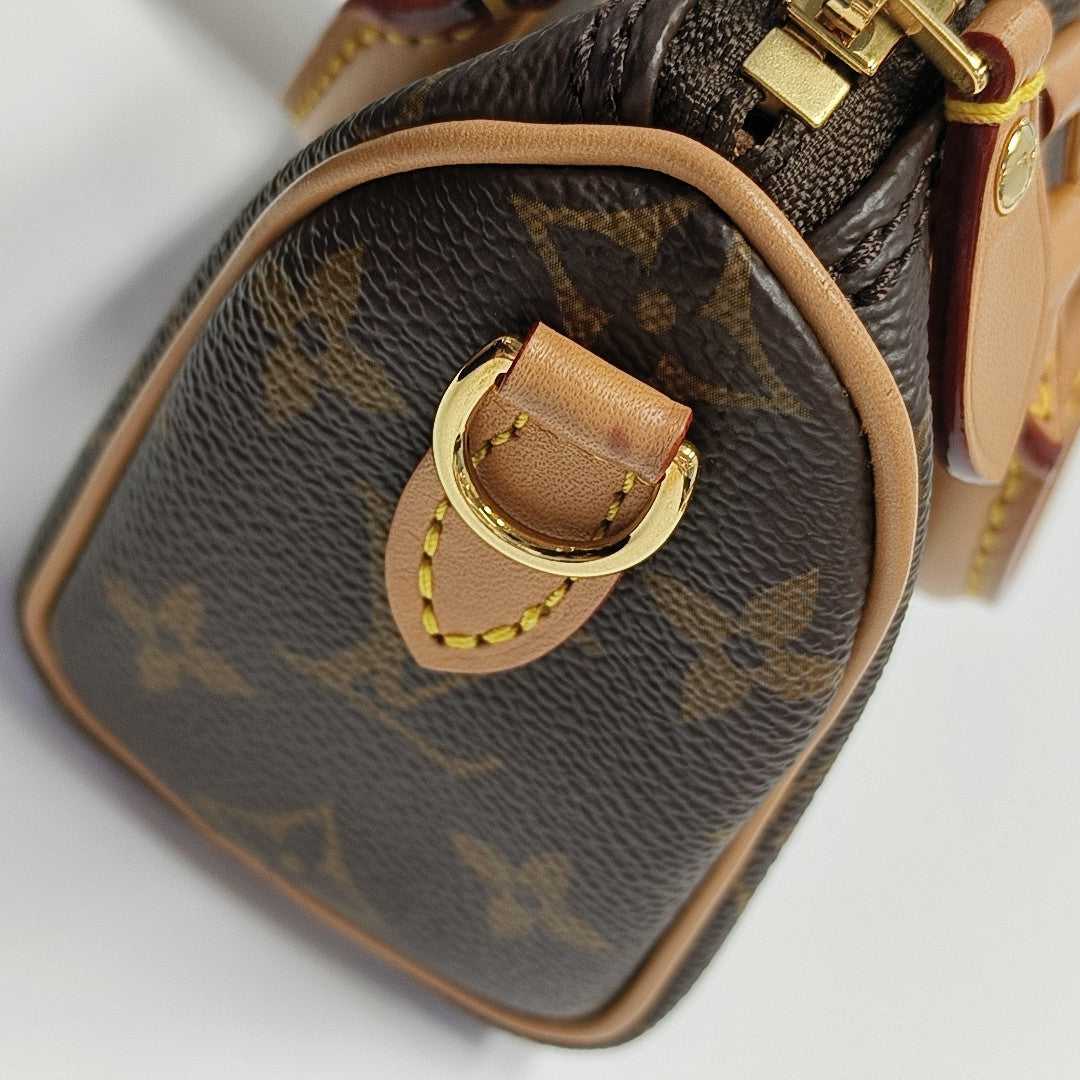 SPEEDY Nano Monogram lona revestida marrón