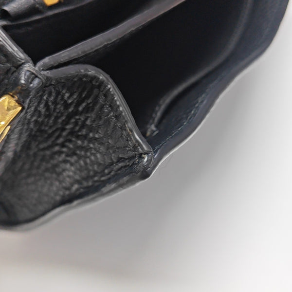 Calfskin Shoulder Bag Black